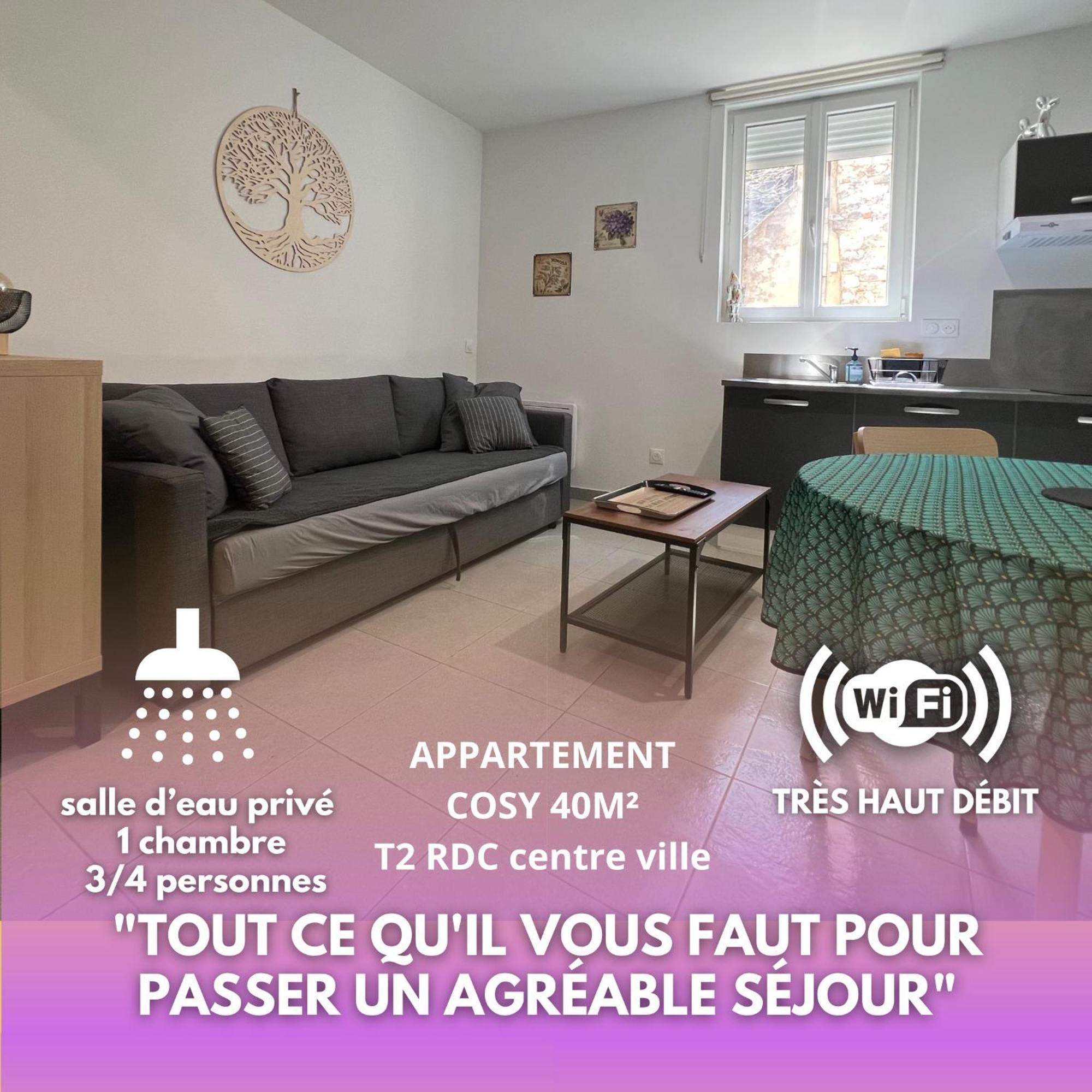 Fenix Appartement T2 40 M2 Cosy Rdc Plein Centre Ville Pierrelatte Eksteriør bilde